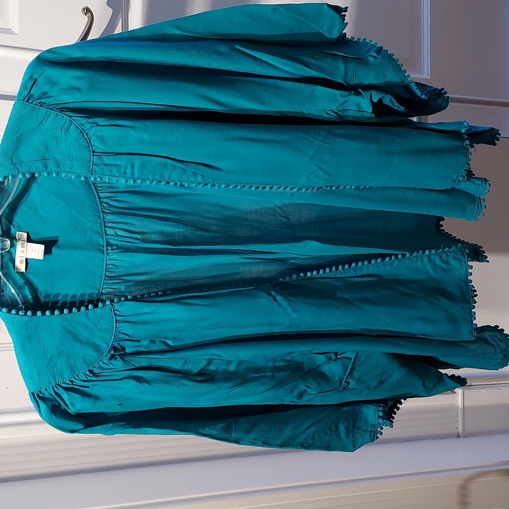 FRANCESCAS jade color jacket size large